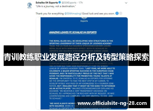 青训教练职业发展路径分析及转型策略探索
