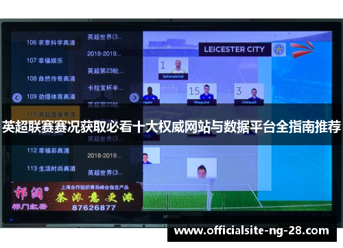 英超联赛赛况获取必看十大权威网站与数据平台全指南推荐